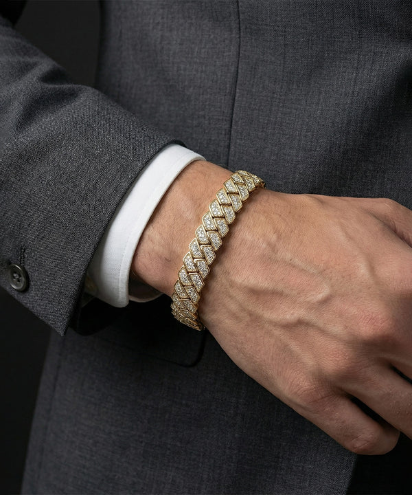 Novello Lab-grown Diamond pavé Link Bracelet 4 Ct. T.W.