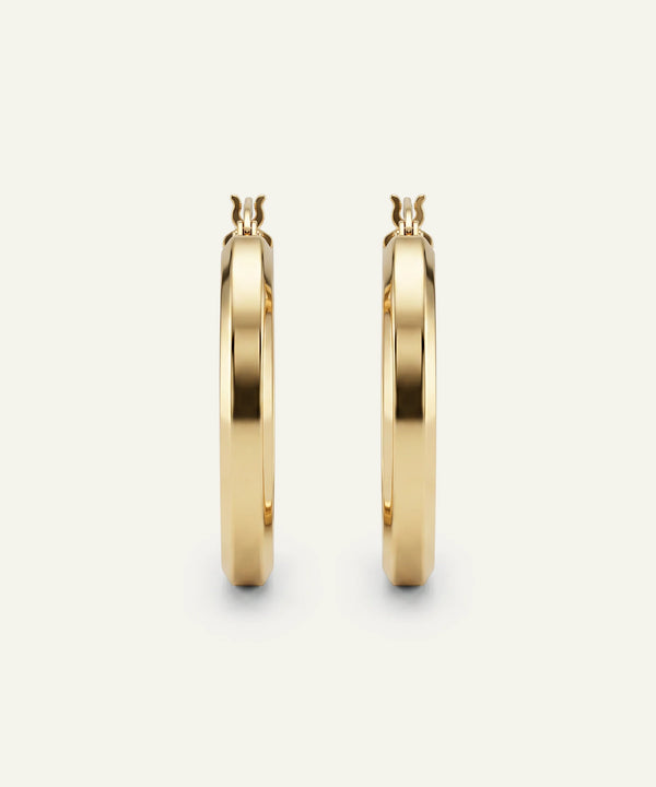 Oroventi Square Tube Hoop Earrings