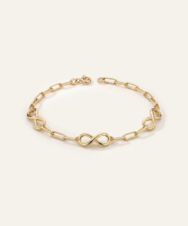 Oroventi Paperclip Infinity Bracelet