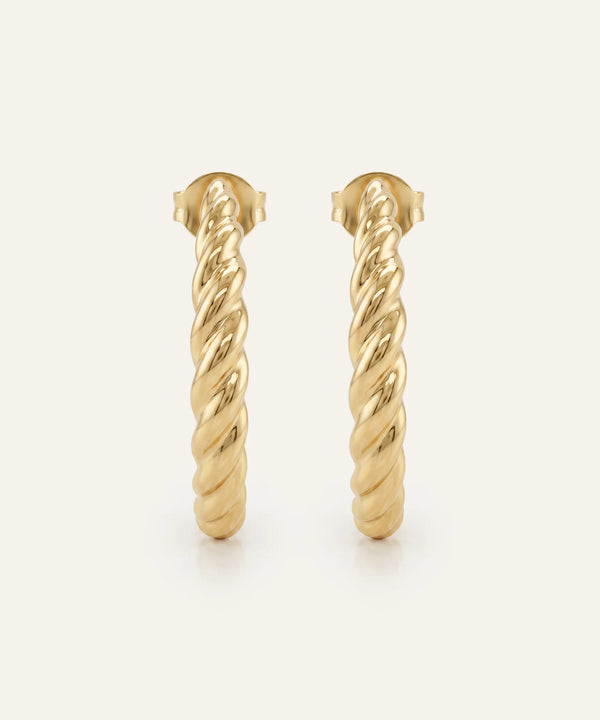 Oroventi Twisted Hoop Earrings