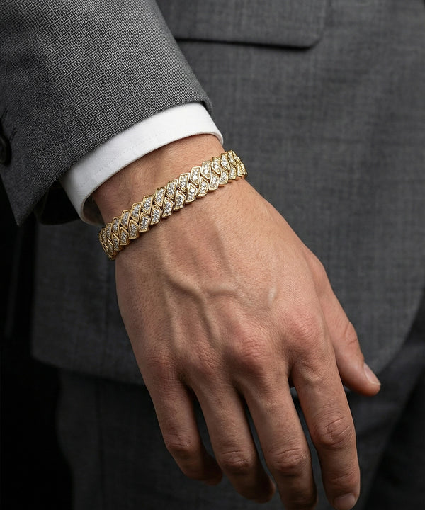 Novello Lab-grown Diamond pavé Link Bracelet 4 Ct. T.W.