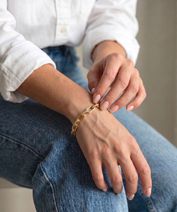 Oroventi Paperclip Link Bracelet