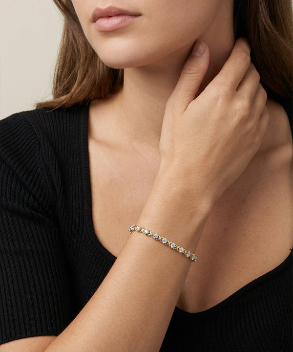 Novello Lab-grown Diamond Women's X-Link Tennis Bracelet 3 Ct. T.W.