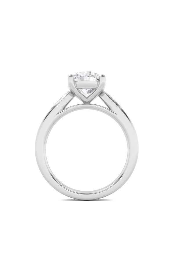 1Cttw Round Shaped Lab Grown Diamond (F/VS) Insert Jacket Ring in 14K Gold