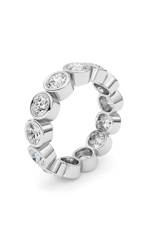 2.9Cttw Round Shaped Lab Grown Diamond (F/VS) Eternity Band Ring in 14K Gold
