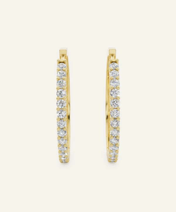 Ultimate Value® Lab-grown Diamond Hoops - 2 Ct. T.W.