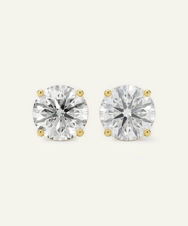Ultimate Value® Lab-grown Diamond Round Solitaire Studs - 4 Ct. T.W.