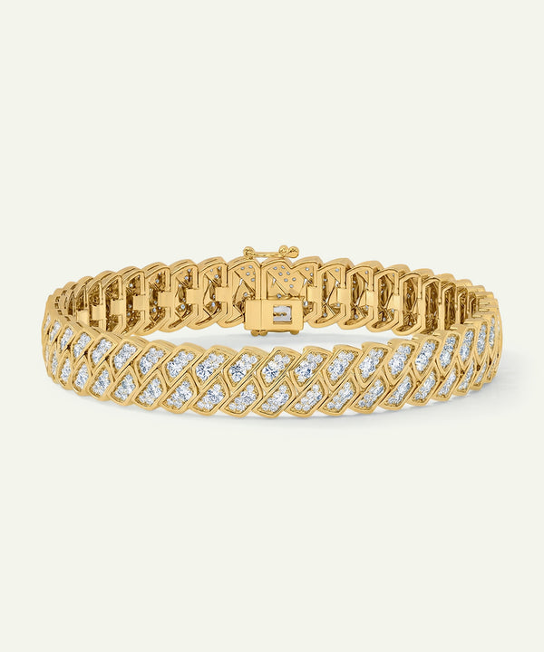 Novello Lab-grown Diamond pavé Link Bracelet 4 Ct. T.W.