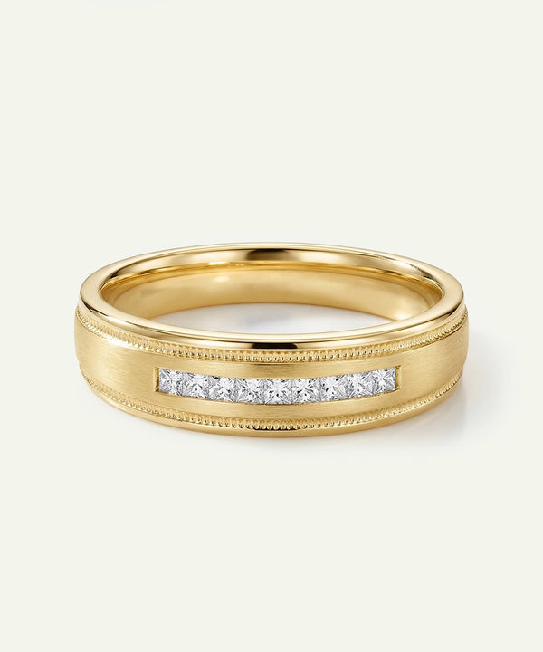 Ovani® Diamond Channel-Set Men's Band - 0.25 Ct. T.W.