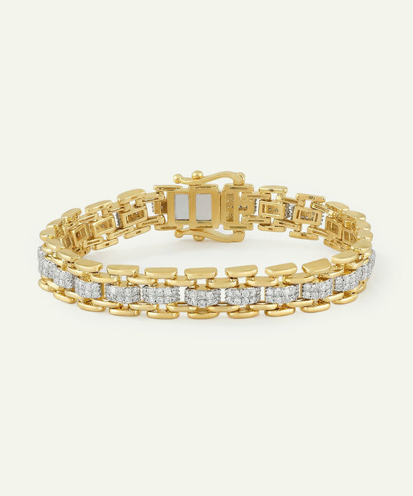Novello Lab-grown Diamond pavé Link Bracelet 2.50 Ct. T.W.