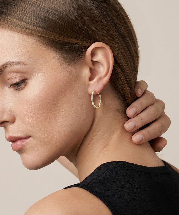 Bella by Ovani® Lab-grown Diamonds In and Out Hoops-2 Ct. T.w.