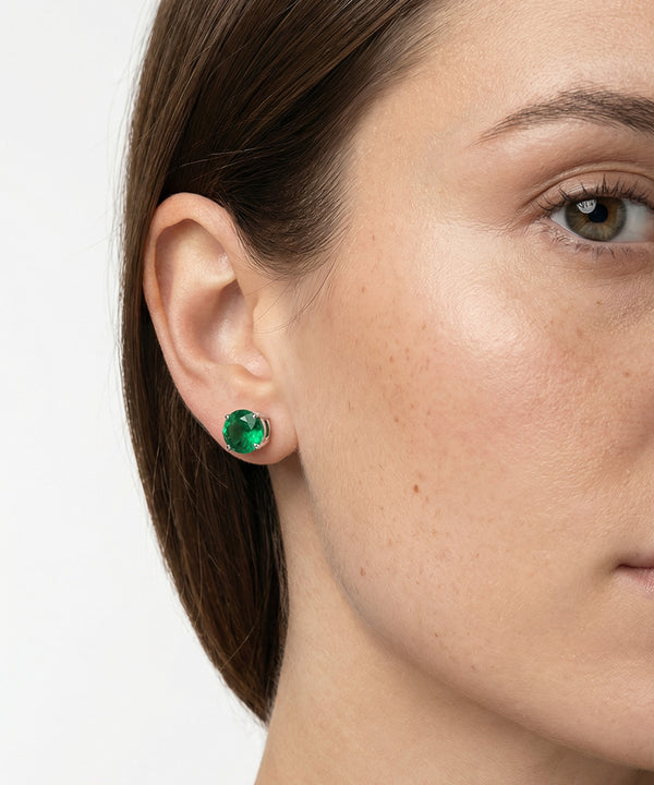 Love Spell® Emerald Solitaire Studs