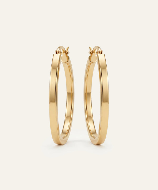 Oroventi Twisted Hoops