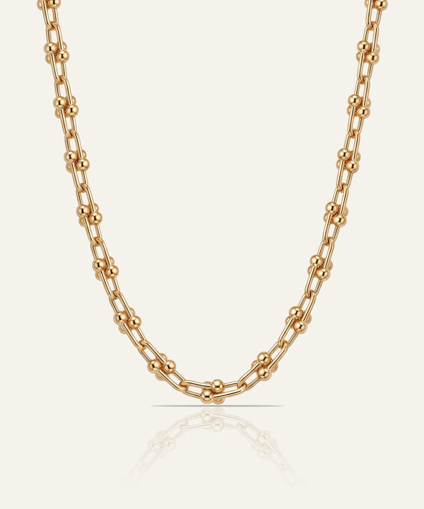 Oroventi Horseshoe Paperclip Chain