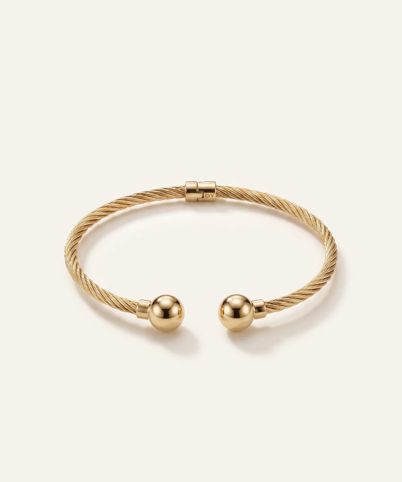 Oroventi Twisted Open Cuff Bangle