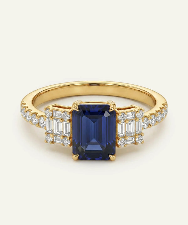 Aanika V. Sapphire & Diamond Ring - 1.35 Ct. T.W.