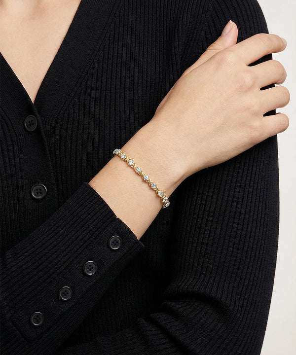 Novello Lab-grown Diamond Women's X-Link Tennis Bracelet 3 Ct. T.W.