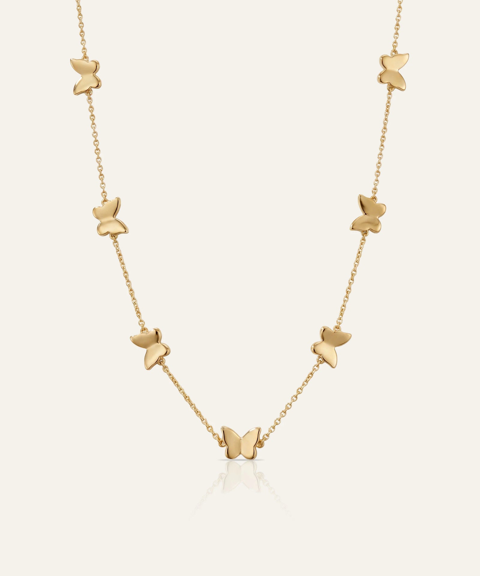 Oroventi Butterfly Link Station Necklace