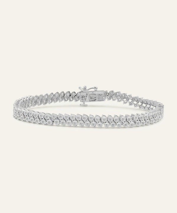 Love Spell® Lab-grown Diamond 2- Row Tennis Bracelet 2 Ct. T.W.