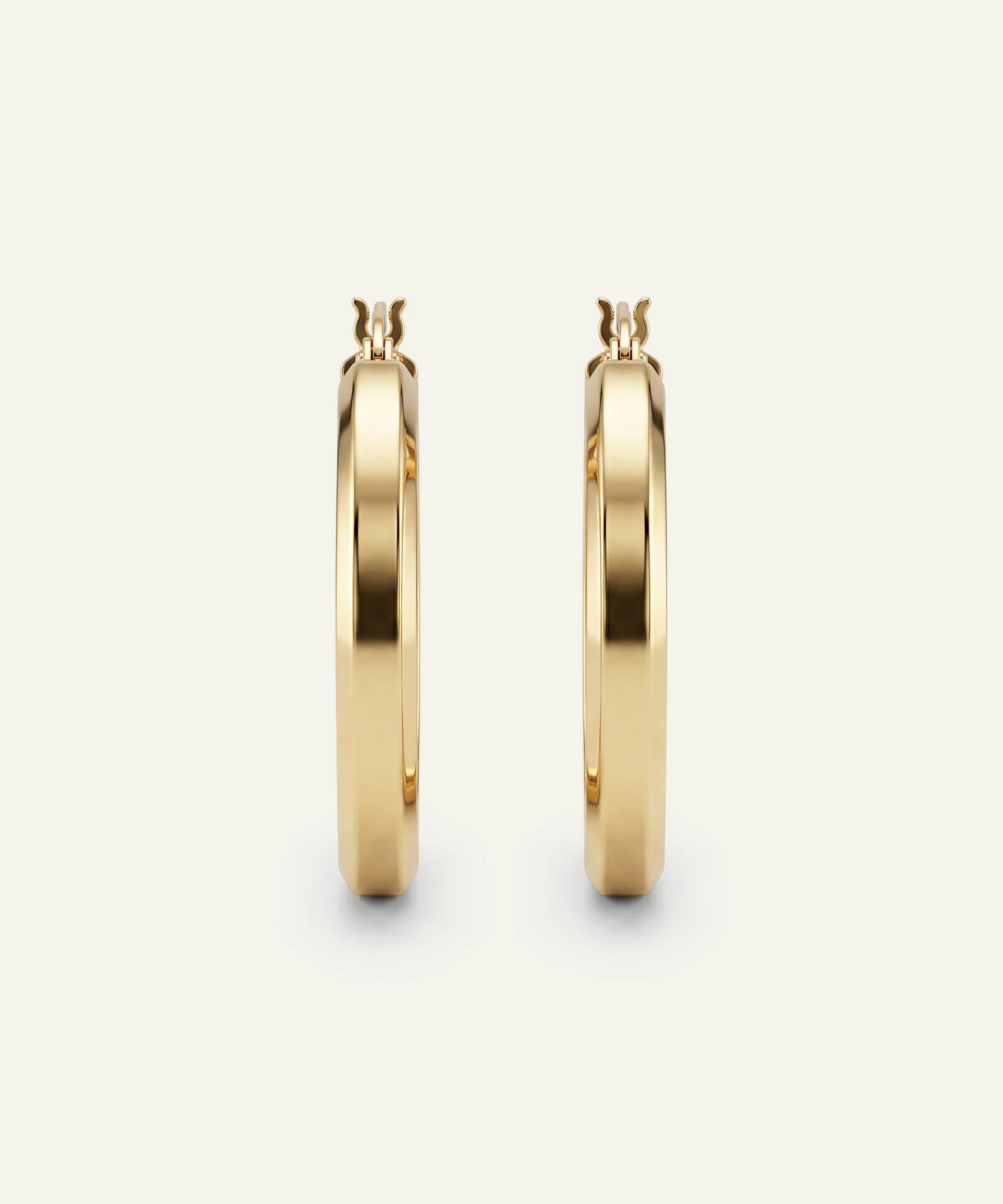 Oroventi Square Tube Hoop Earrings