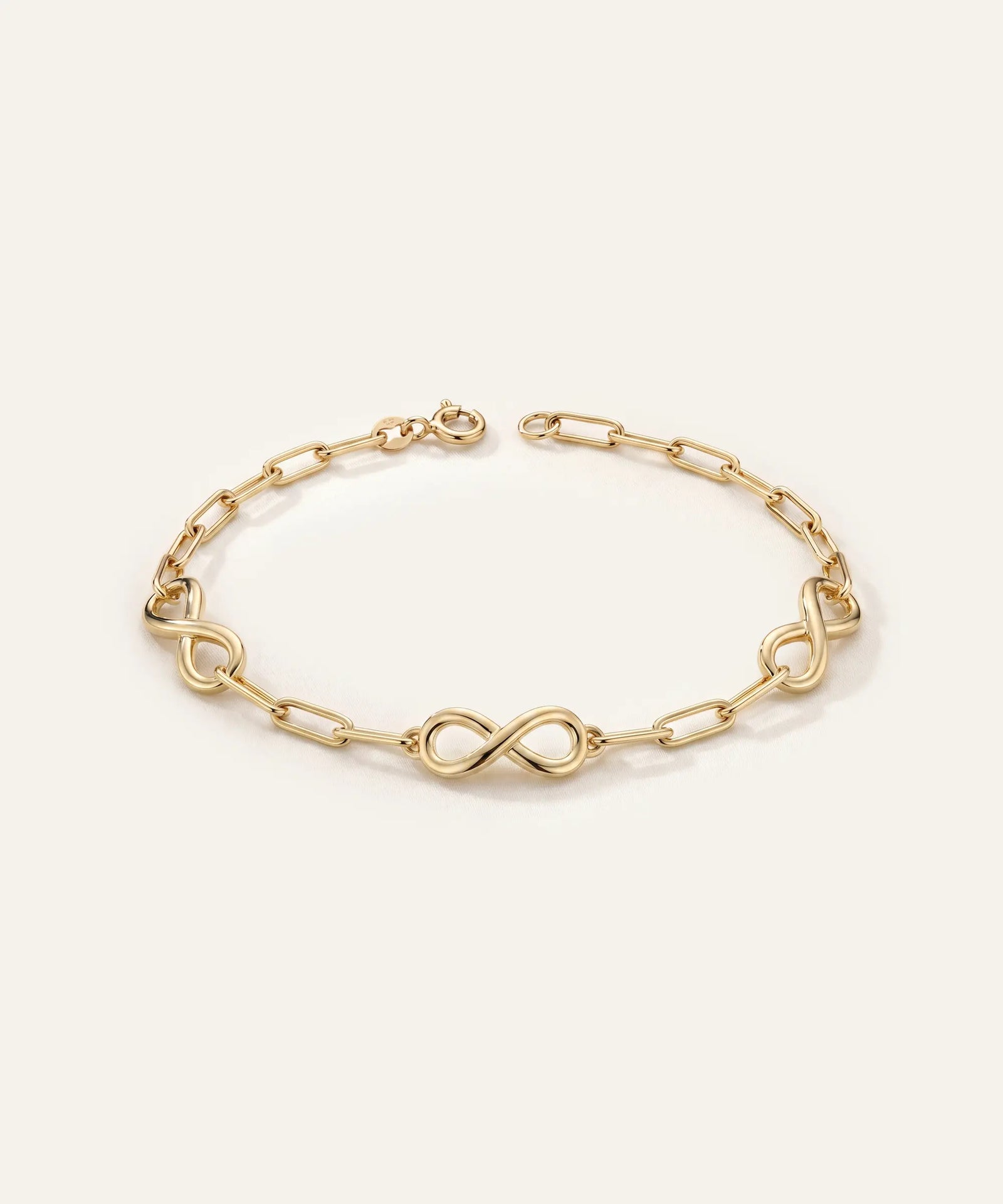 Oroventi Paperclip Infinity Bracelet