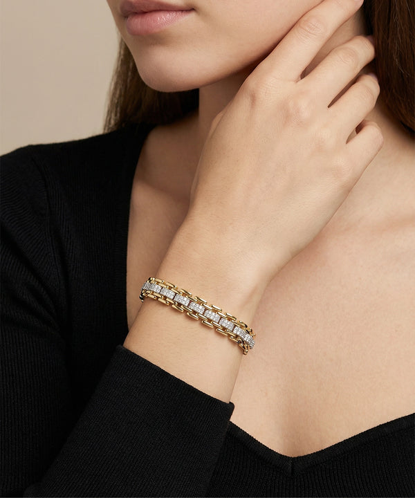Novello Lab-grown Diamond pavé Link Bracelet 2.50 Ct. T.W.