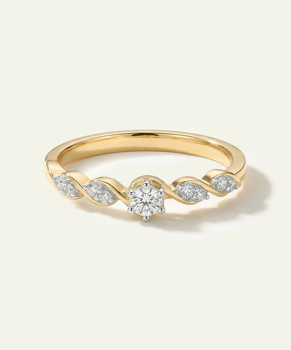 Love Spell® Lab-grown Diamond 5-stone Fashion Band - 0.10 Ct. T.W.