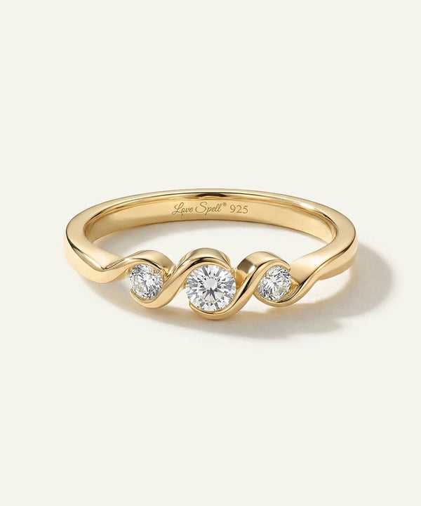 Love Spell® Lab-grown Diamond 3-stone Fashion Band - 0.25 Ct. T.W.