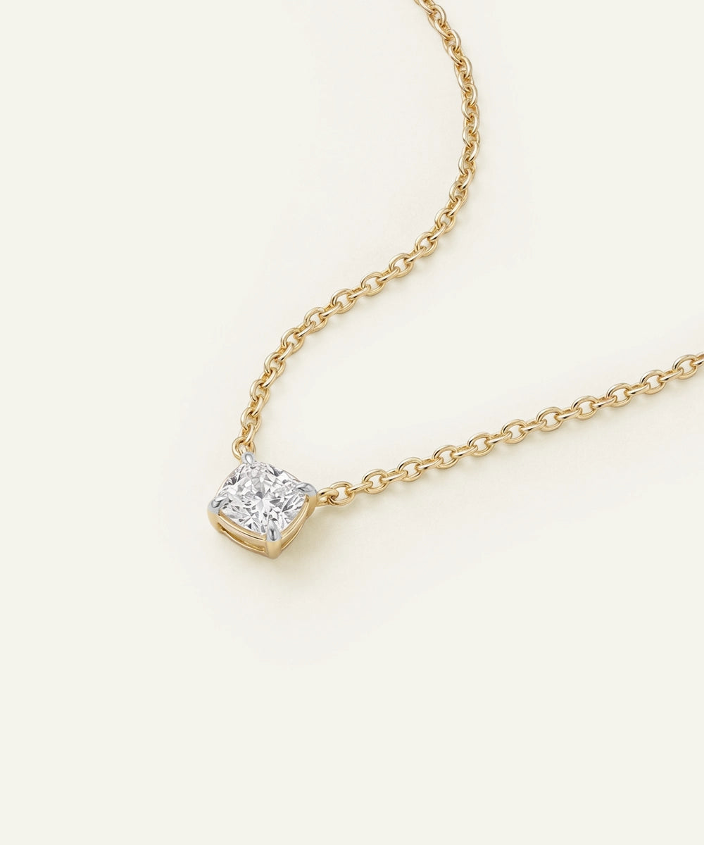 Love Spell® Lab-grown Diamond Oval Necklace - 0.15 Ct. T.W.
