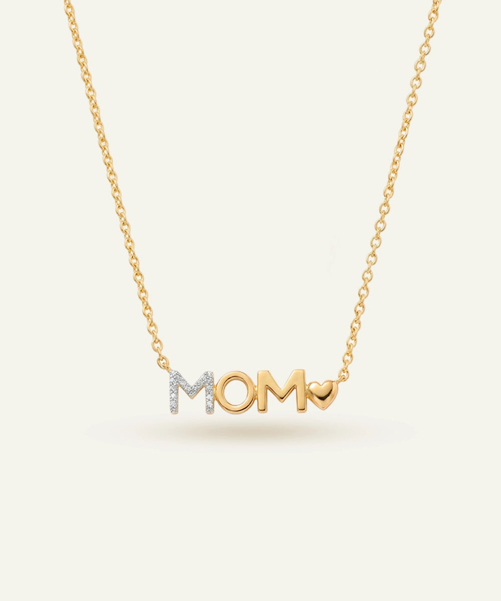 Love Spell® Lab-grown Diamond Mom Necklace - 0.15 Ct. T.W.