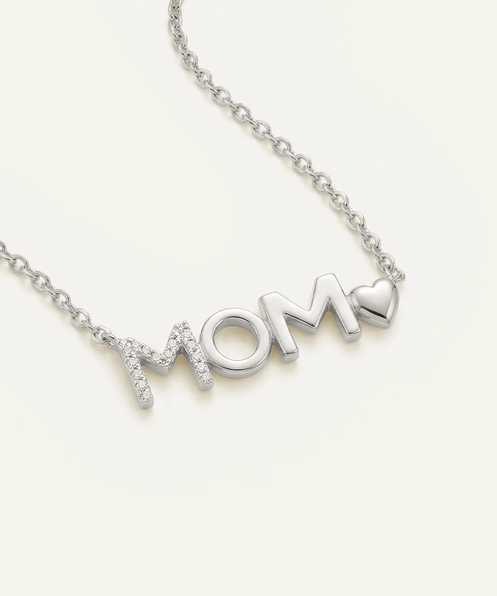 Love Spell® Lab-grown Diamond Mom Necklace - 0.15 Ct. T.W.