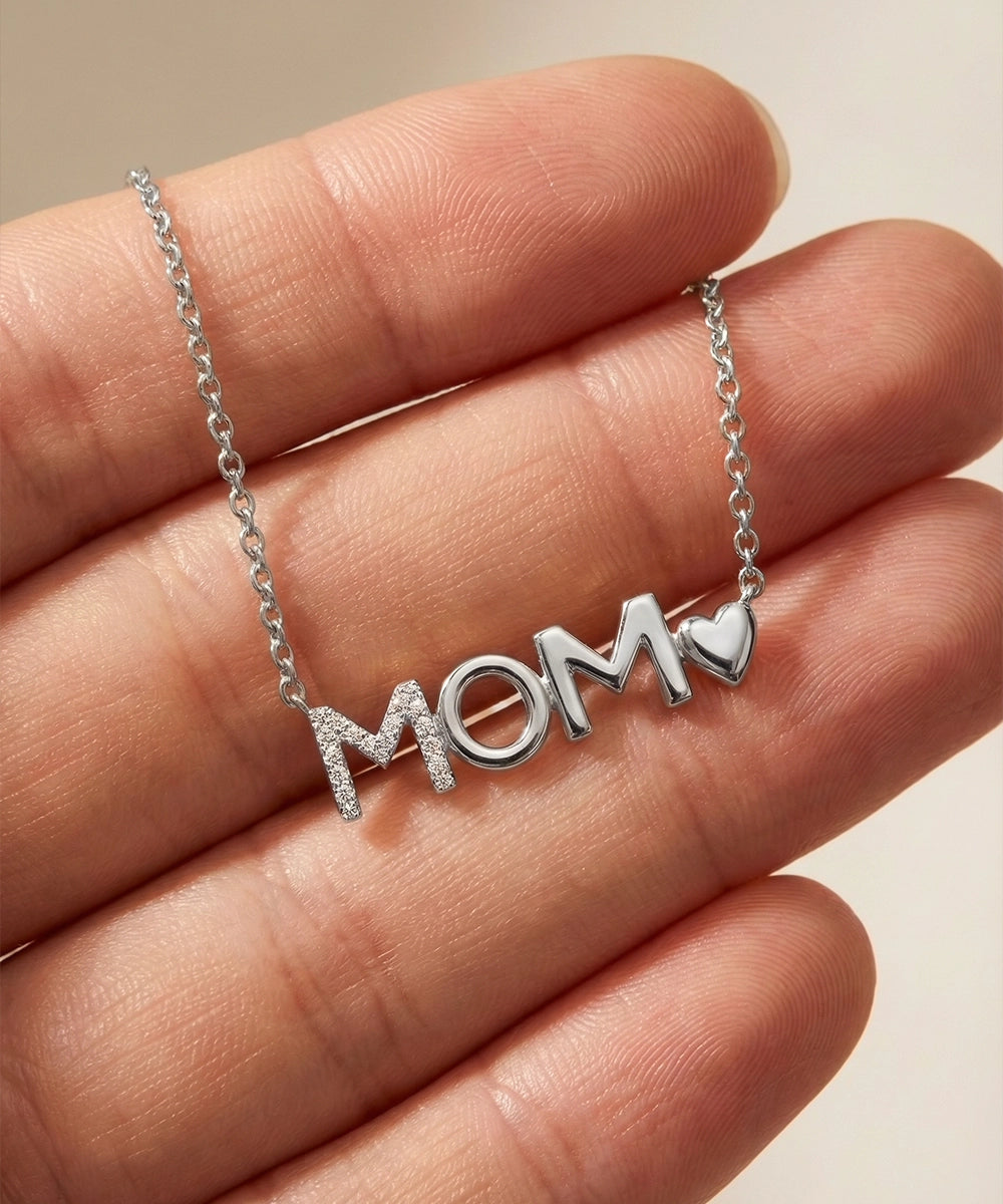 Love Spell® Lab-grown Diamond Mom Necklace - 0.15 Ct. T.W.