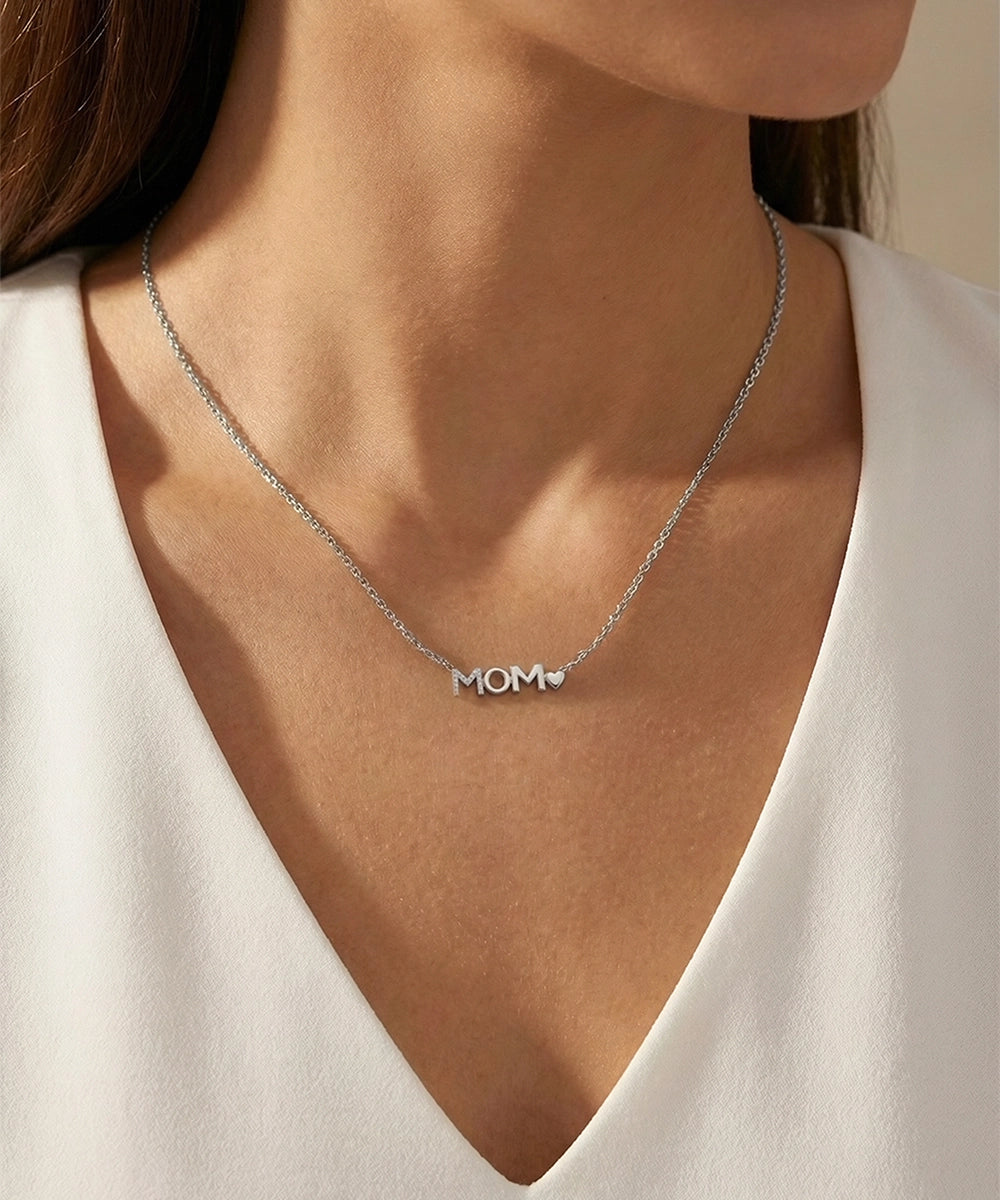 Love Spell® Lab-grown Diamond Mom Necklace - 0.15 Ct. T.W.