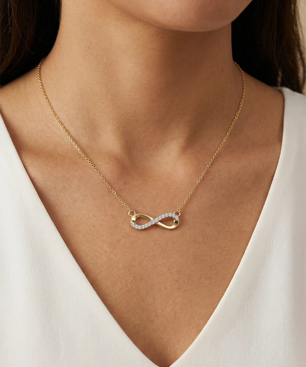 Love Spell® Lab-grown Diamond Infinity Necklace - 0.35 Ct. T.W.