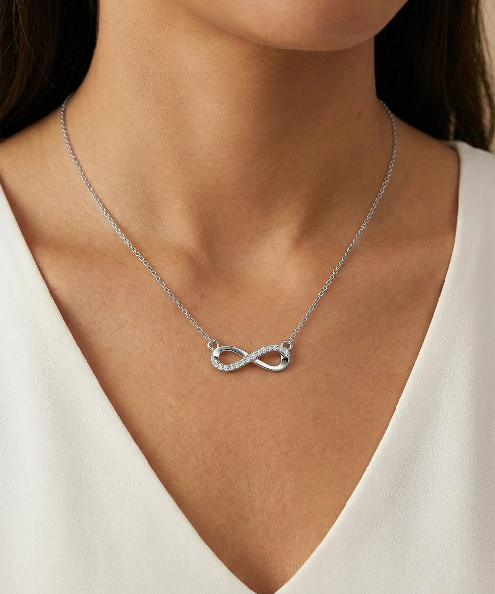 Love Spell® Lab-grown Diamond Infinity Necklace - 0.35 Ct. T.W.