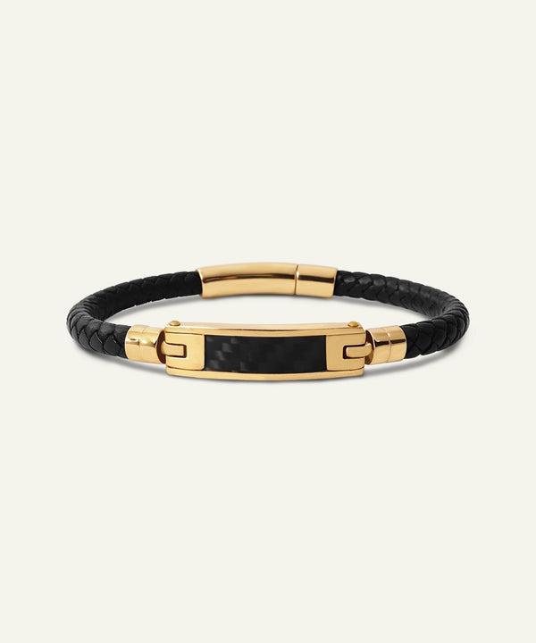 Link N Lock® Men's PU Rope Leather Bracelet