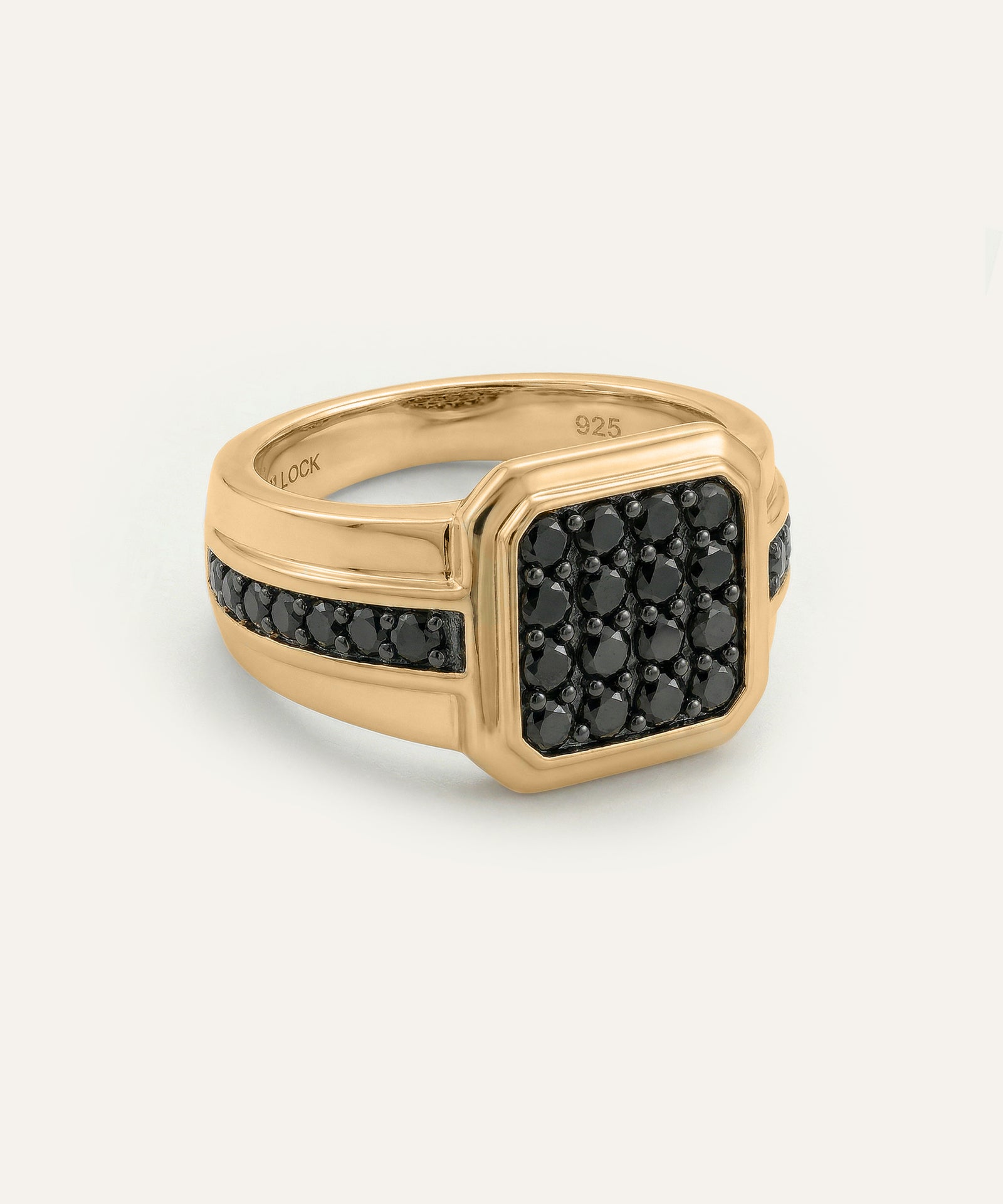 Link N Lock® Black Treated Diamond Composite Men's Ring - 1.25 Ct. T.W.