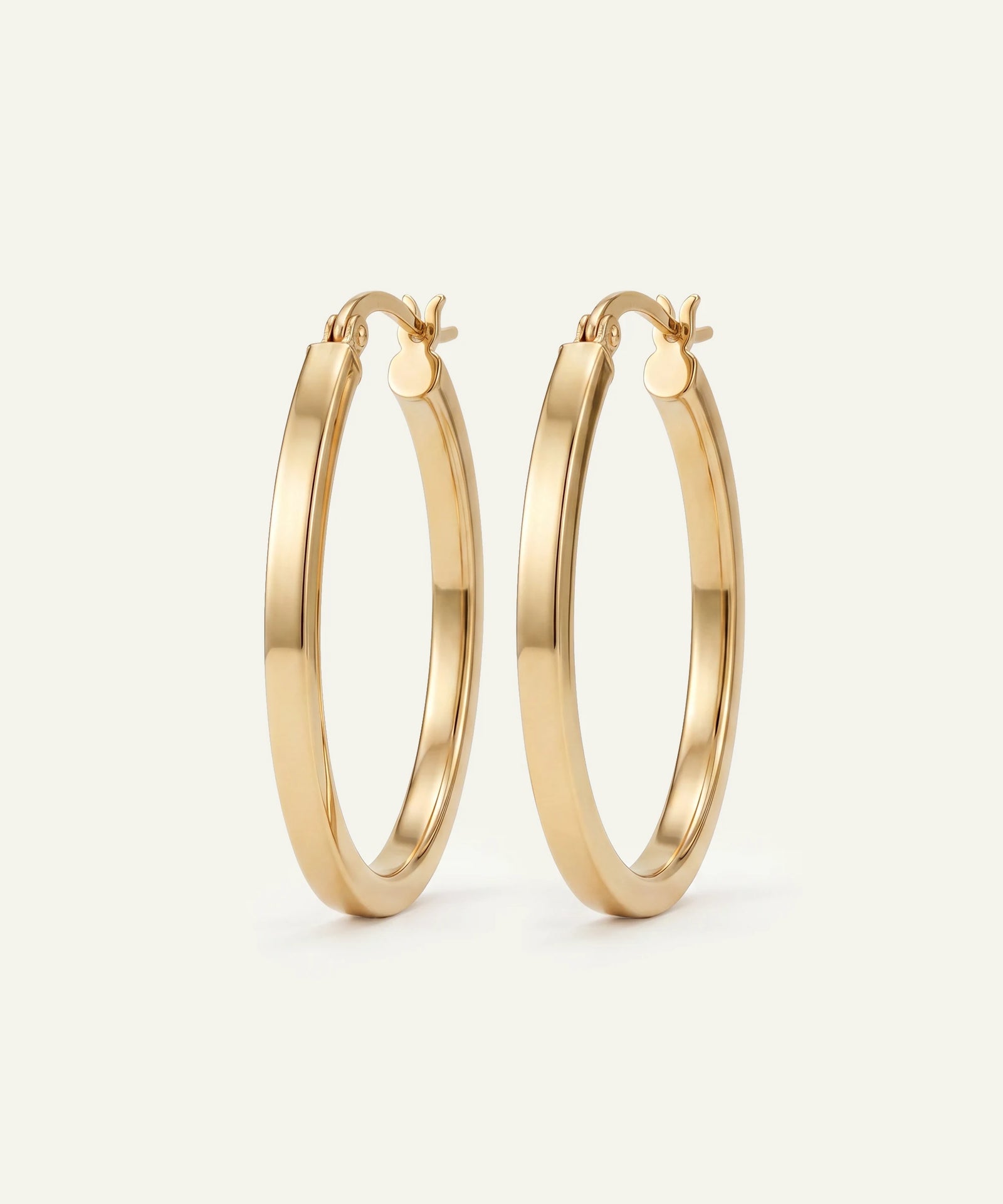 Oroventi Twisted Hoops
