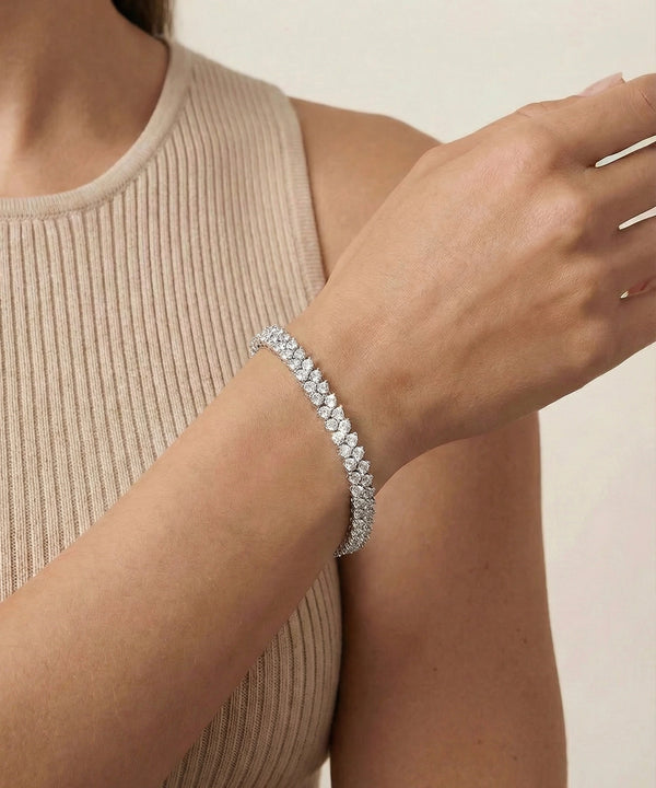 Love Spell® Lab-grown Diamond 2- Row Tennis Bracelet 2 Ct. T.W.