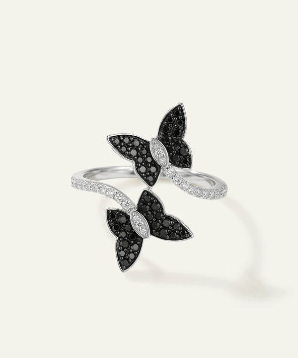 Love Spell® Lab-grown Diamond Butterfly Open Ring - 0.25 Ct. T.W.