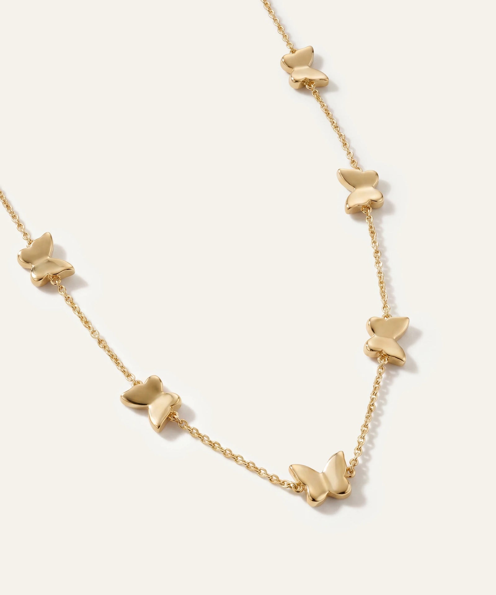 Oroventi Butterfly Link Station Necklace