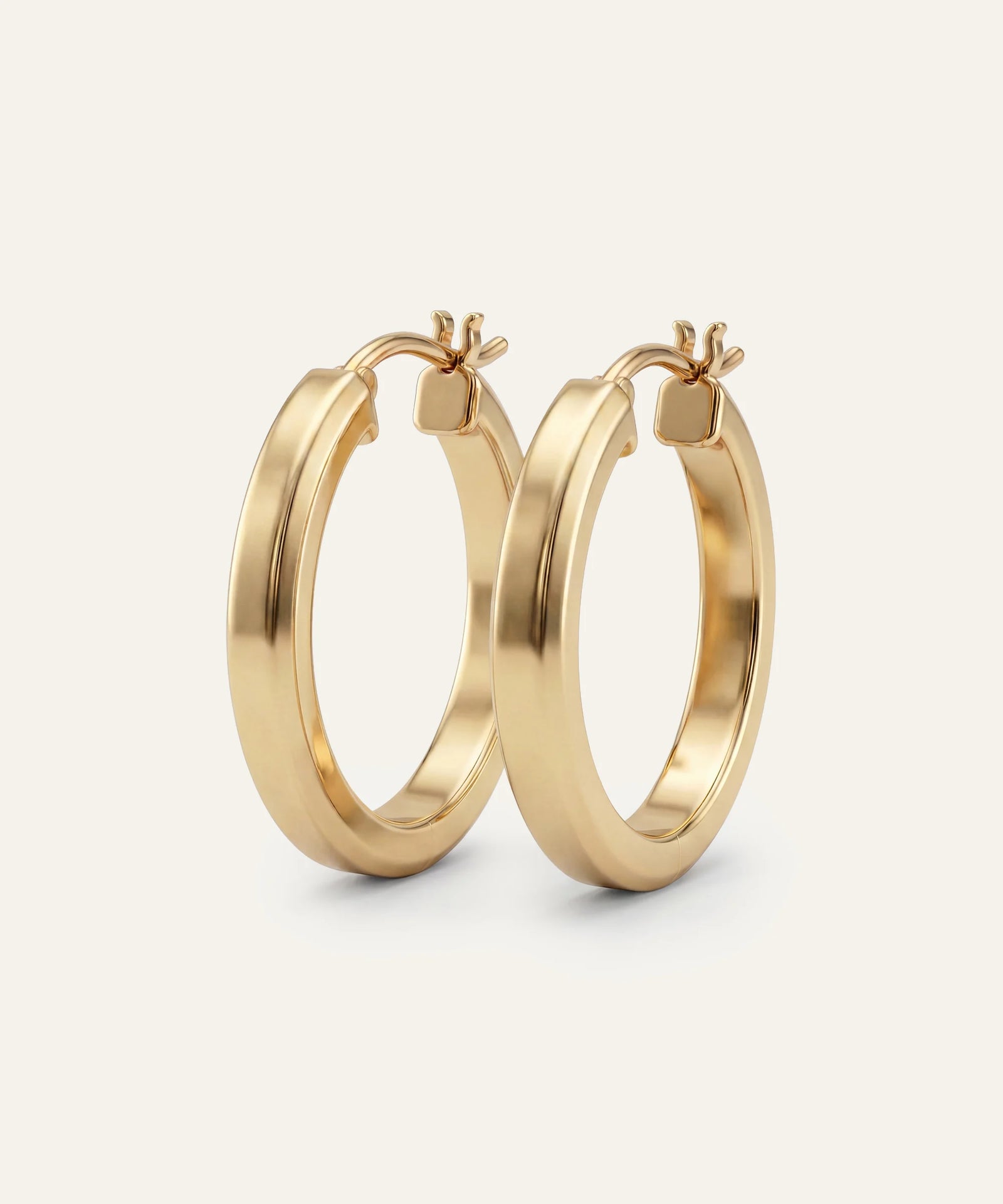 Oroventi Square Tube Hoop Earrings