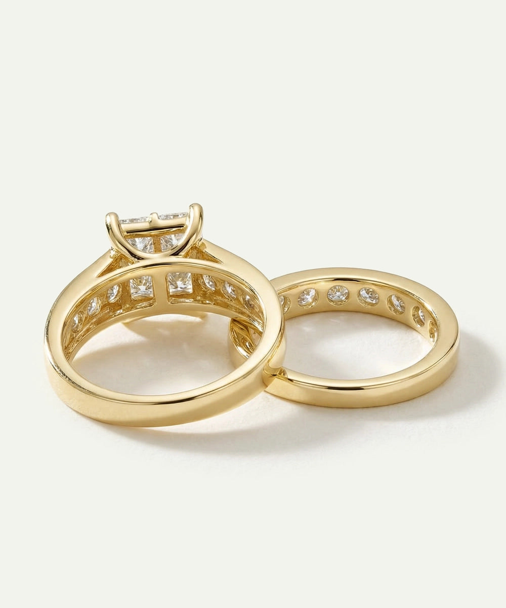 Novello Lab-grown Diamond Quad Bridal Set - 4 Ct. T.W.