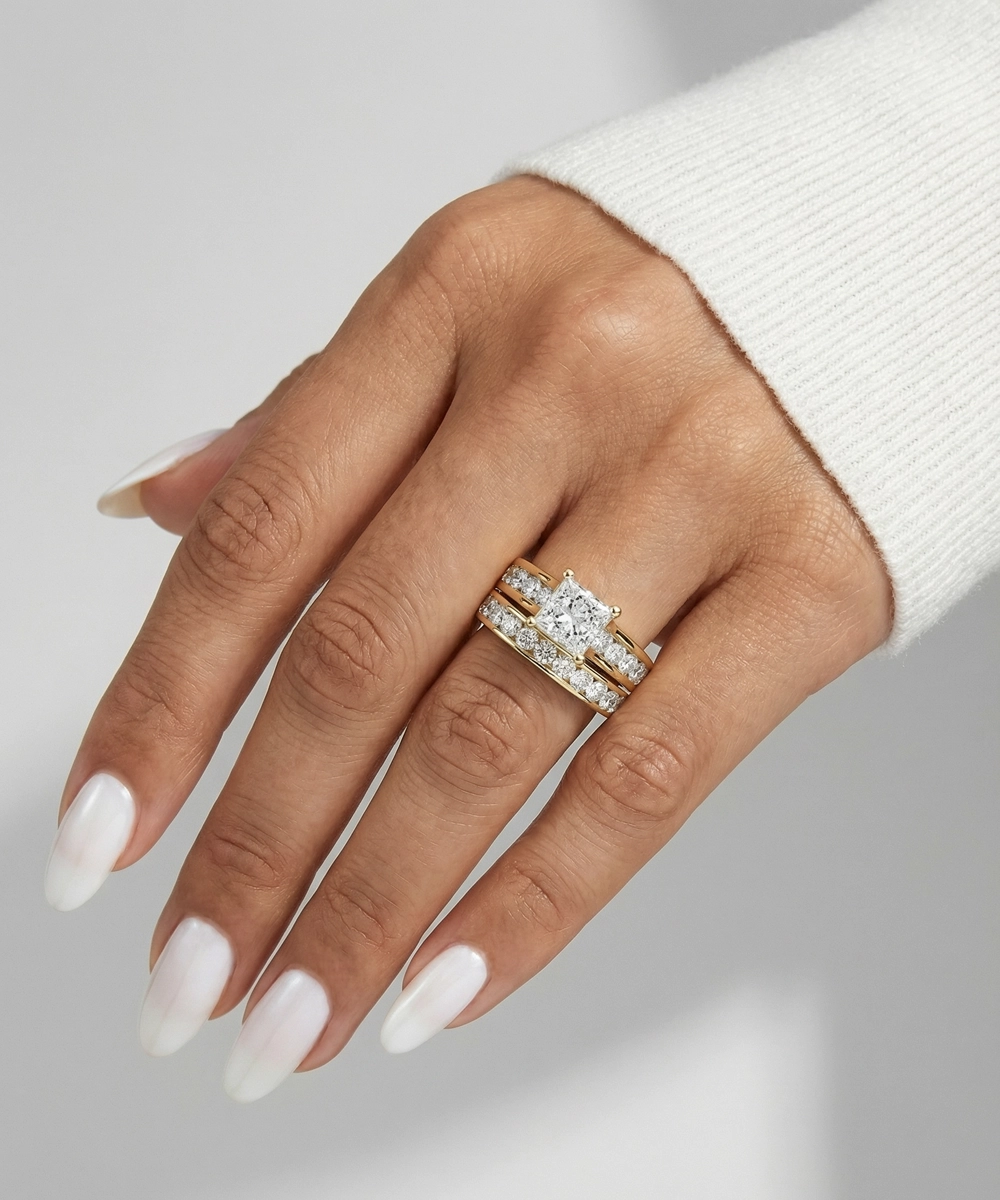 Novello Lab-grown Diamond Quad Bridal Set - 4 Ct. T.W.