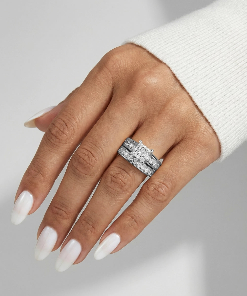 Novello Lab-grown Diamond Quad Bridal Set - 4 Ct. T.W.