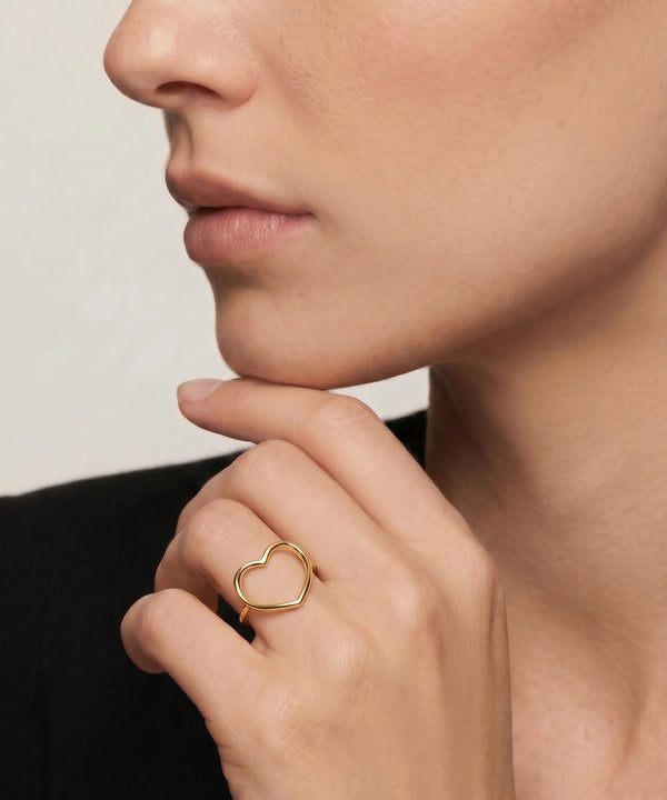 Oroventi Open Heart Ring