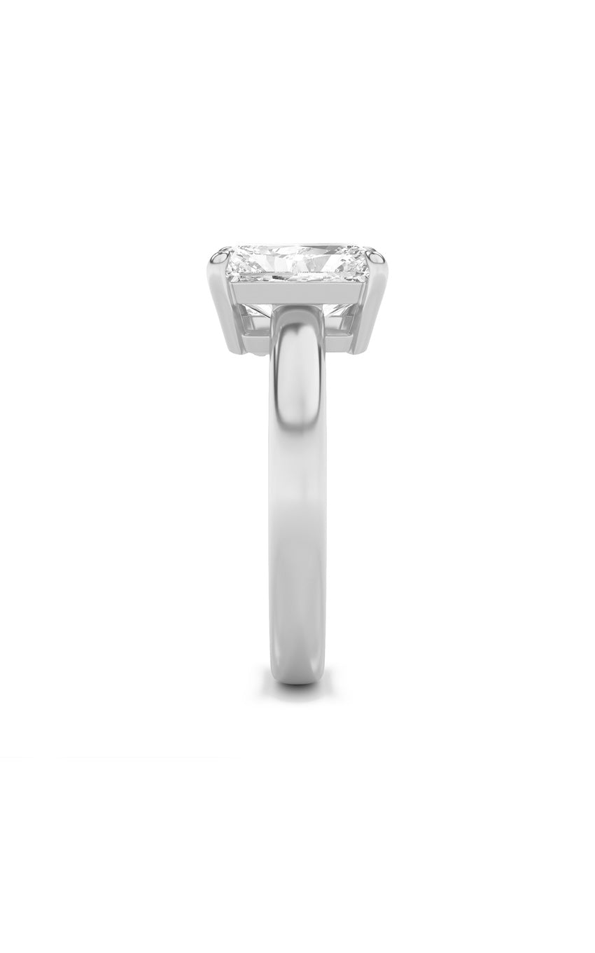 3Cttw Radiant Shaped Lab Grown Diamond (F/VS) Toi et Moi Fashiion Ring in 14K Gold
