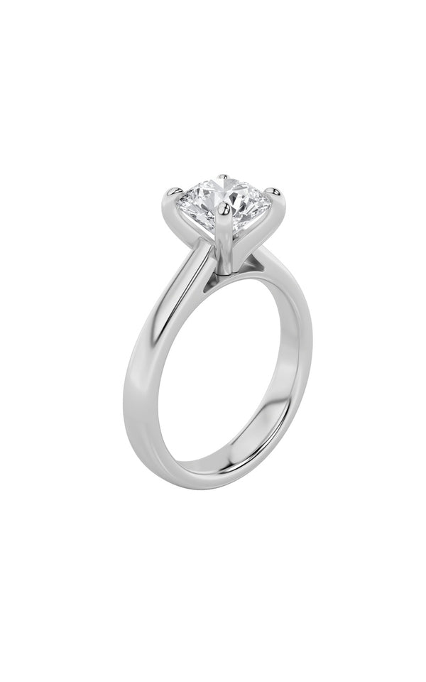 0.75Cttw Round Shaped Lab Grown Diamond (E/VS) Classic Solitaire Engagement Ring in 14K Gold