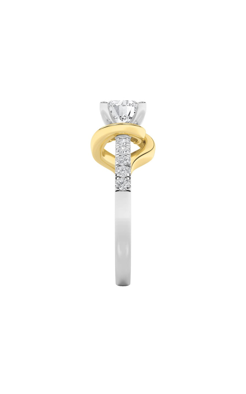 2Cttw Round Shaped Lab Grown Diamond (F/VS)  Ring in 14K Gold