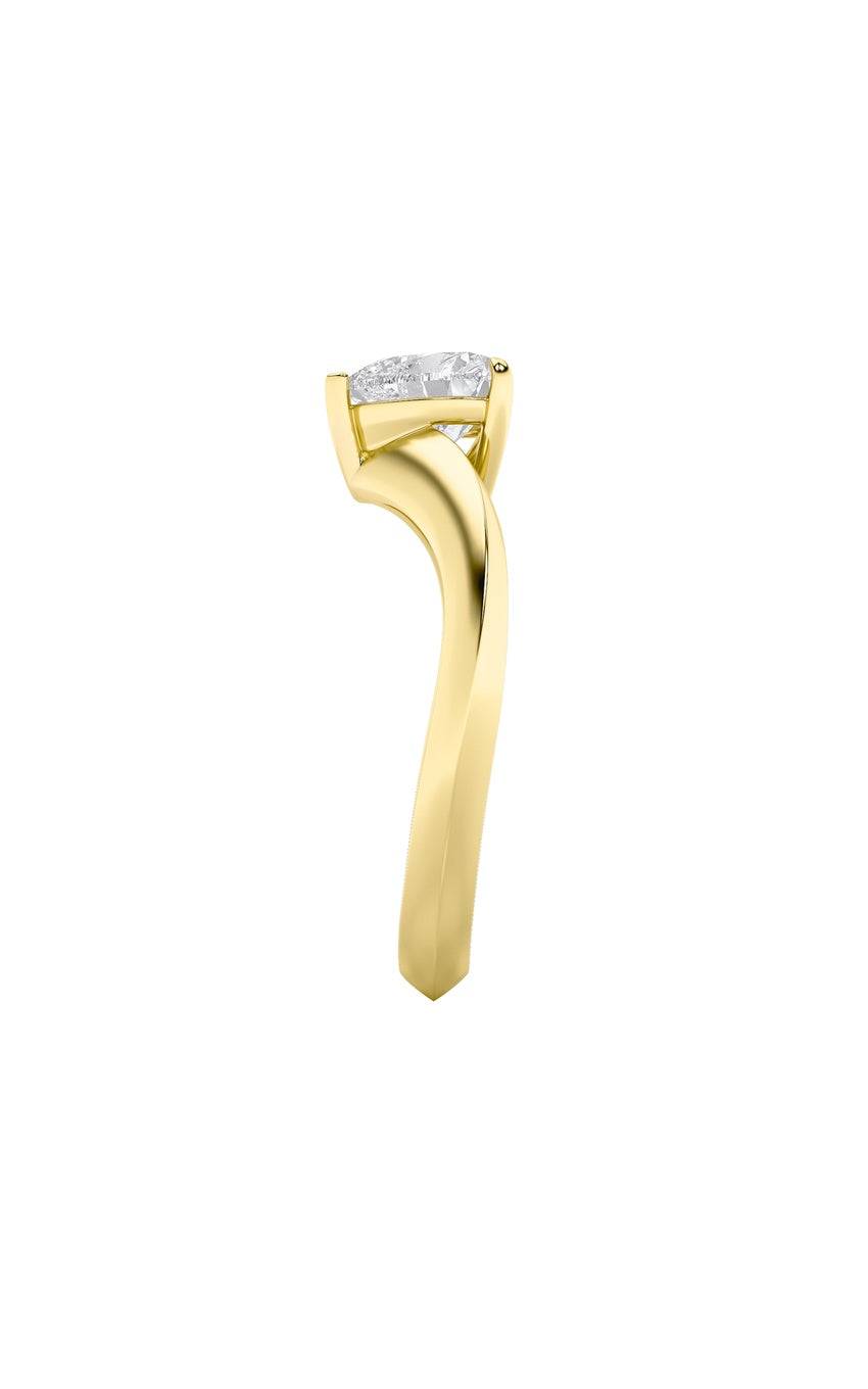 1Cttw Heart Shaped Lab Grown Diamond (F/VS) Heart Shaped Ring in 14K Gold